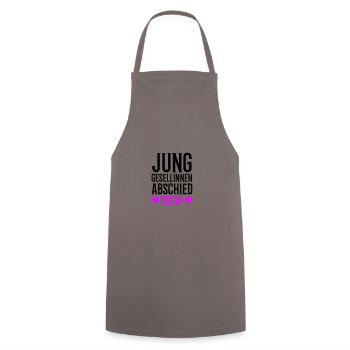 Junggesellinnenabschied Crew - Kochschürze - Grau - Vorne - AI Model Male 185 dark (185cm)