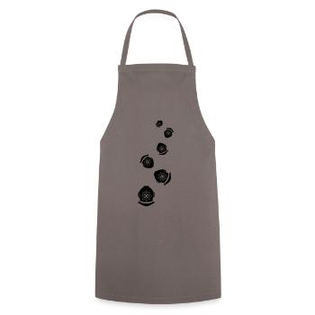Apnea diving symbol - Cooking Apron - grey - Front - AI Model Male 185 dark (185cm)