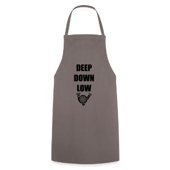 Deep down low - Kochschürze - Grau - Vorne - AI Model Male 185 dark (185cm)