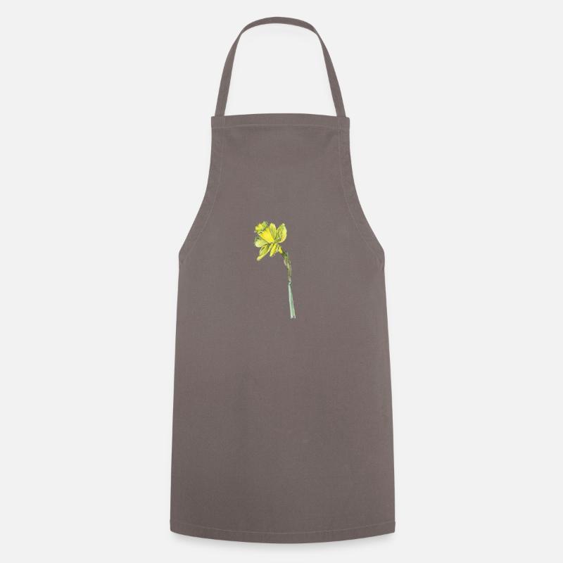 Jonquille - Tablier de cuisine - gris