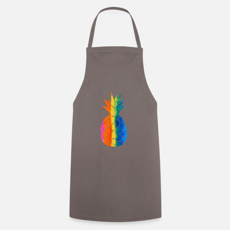Ananas heureux - Tablier de cuisine - gris