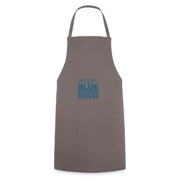 Blue-footed Gannet Birdwatcher Boobie Gift - Cooking Apron - grey - Front - AI Model Male 185 dark (185cm)