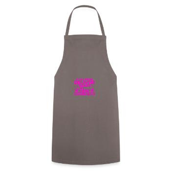 Sage-femme obstétricienne Doula Gift - Tablier de cuisine - gris - Devant - AI Model Male 185 dark (185cm)