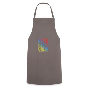 Prag Party Crew Bunt - Kochschürze - Grau - Vorne - AI Model Male 185 dark (185cm)
