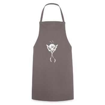 Fille du papillon de nuit mystique - Tablier de cuisine - gris - Devant - AI Model Male 185 dark (185cm)