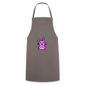 Ostern Symbol Hase - Kochschürze - Grau - Vorne - AI Model Male 185 dark (185cm)