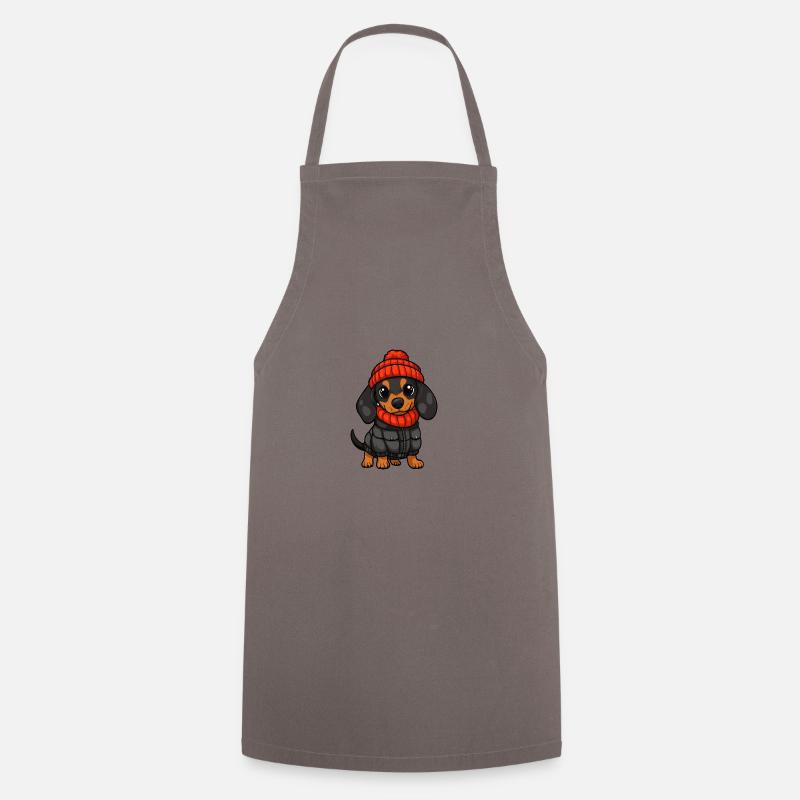 Teckel Teckel élégant - Tablier de cuisine - gris