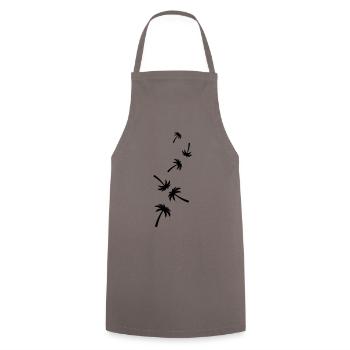palme symbol - Kochschürze - Grau - Vorne - AI Model Male 185 dark (185cm)
