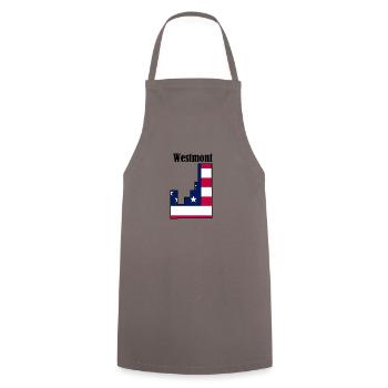 Westmont - Cooking Apron - grey - Front - AI Model Male 185 dark (185cm)