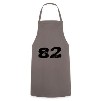 82 Number jersey - Cooking Apron - grey - Front - AI Model Male 185 dark (185cm)