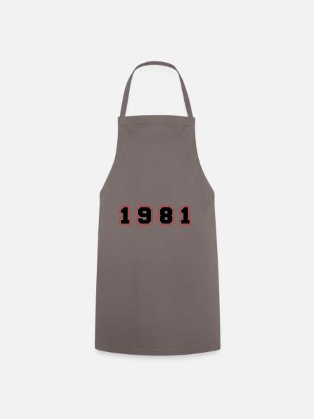 Numéro de l’année 1981 - Tablier de cuisine - gris