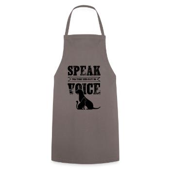 dog cat animal welfare - Cooking Apron - grey - Front - AI Model Male 185 dark (185cm)