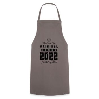 2022 limited edition - Cooking Apron - grey - Front - AI Model Male 185 dark (185cm)