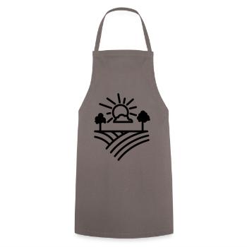 Agriculteur agricole - Tablier de cuisine - gris - Devant - AI Model Male 185 dark (185cm)
