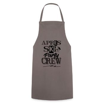 Apres Ski Crew - Kochschürze - Grau - Vorne - AI Model Male 185 dark (185cm)