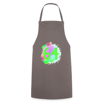 64 Nombre d’objets blob - Tablier de cuisine - gris - Devant - AI Model Male 185 dark (185cm)