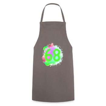 68 Nombre d’objets blob - Tablier de cuisine - gris - Devant - AI Model Male 185 dark (185cm)