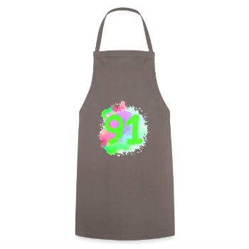 91 Nombre d’objets blob - Tablier de cuisine - gris - Devant - AI Model Male 185 dark (185cm)
