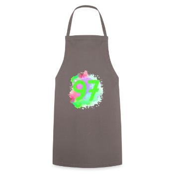 97 Nombre d’objets blob - Tablier de cuisine - gris - Devant - AI Model Male 185 dark (185cm)