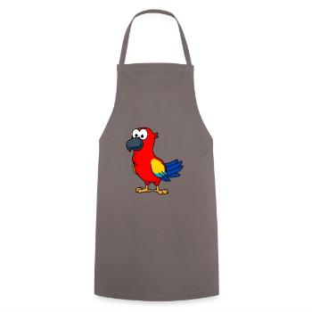Papagai Comic Animal - Tablier de cuisine - gris - Devant - AI Model Male 185 dark (185cm)