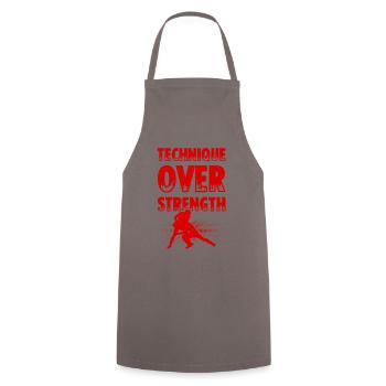 Lutte - Tablier de cuisine - gris - Devant - AI Model Male 185 dark (185cm)