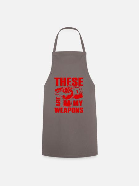 Barber weapons - Kochschürze - Grau