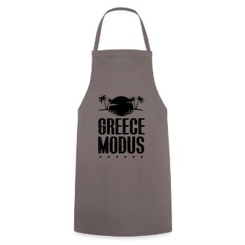 Greece Modus - Kochschürze - Grau - Vorne - AI Model Male 185 dark (185cm)