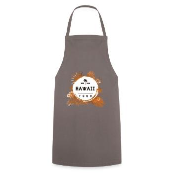 Hawaii Tour Bunt - Kochschürze - Grau - Vorne - AI Model Male 185 dark (185cm)