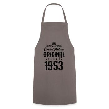 Édition limitée 1953 - Tablier de cuisine - gris - Devant - AI Model Male 185 dark (185cm)
