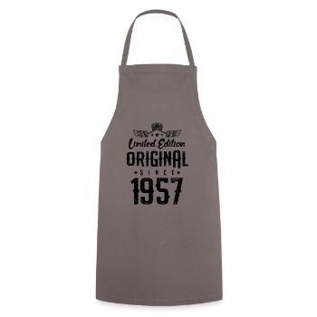 Édition limitée 1957 - Tablier de cuisine - gris - Devant - AI Model Male 185 dark (185cm)