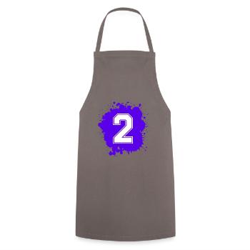 2 Nombre d’objets blob - Tablier de cuisine - gris - Devant - AI Model Male 185 dark (185cm)