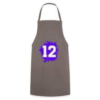 12 Nombre d’objets blob - Tablier de cuisine - gris - Devant - AI Model Male 185 dark (185cm)