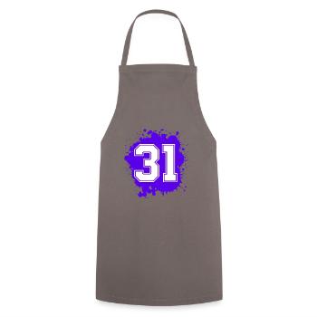 31 Nombre d’objets blob - Tablier de cuisine - gris - Devant - AI Model Male 185 dark (185cm)