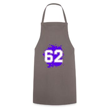 62 Nombre d’objets blob - Tablier de cuisine - gris - Devant - AI Model Male 185 dark (185cm)