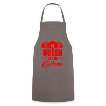 Queen of the kitchen - Cooking Apron - grey - Front - AI Model Male 185 dark (185cm)