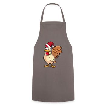 Hahn Comic Christmas - Cooking Apron - grey - Front - AI Model Male 185 dark (185cm)