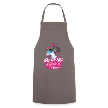 apres ski unicorn girls team - Cooking Apron - grey - Front - AI Model Male 185 dark (185cm)