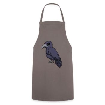 Corbeau Comic Animal - Tablier de cuisine - gris - Devant - AI Model Male 185 dark (185cm)