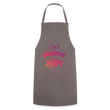 2004 génial depuis - Tablier de cuisine - gris - Devant - AI Model Male 185 dark (185cm)