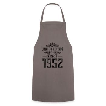 1952 limited edition - Cooking Apron - grey - Front - AI Model Male 185 dark (185cm)