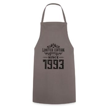1993 limited edition - Cooking Apron - grey - Front - AI Model Male 185 dark (185cm)