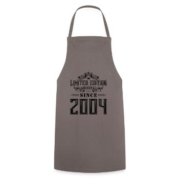 2004 limited edition - Cooking Apron - grey - Front - AI Model Male 185 dark (185cm)