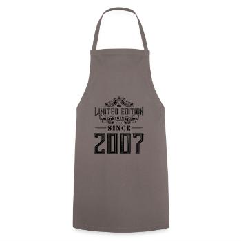 2007 limited edition - Cooking Apron - grey - Front - AI Model Male 185 dark (185cm)