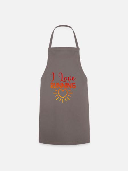 Ich liebe Rennen - Kochschürze - Grau