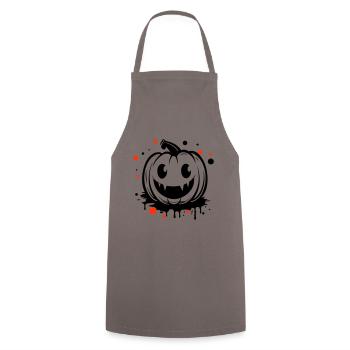 Grimace Halloween Pumpkin Creepy - Cooking Apron - grey - Front - AI Model Male 185 dark (185cm)