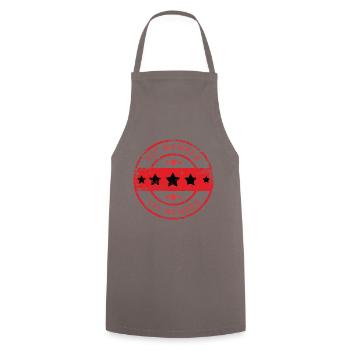 Vip Member Stempel - Kochschürze - Grau - Vorne - AI Model Male 185 dark (185cm)