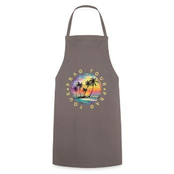 Voyage à Prague Voyage Vacances Colorées - Tablier de cuisine - gris - Devant - AI Model Male 185 dark (185cm)