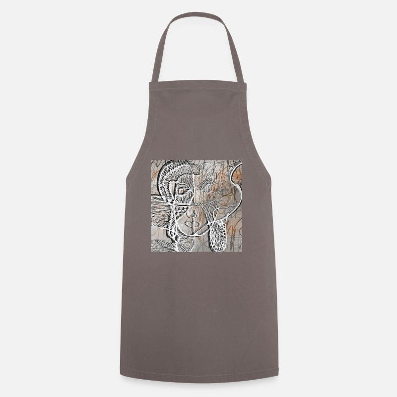 Collection OneLine Series - Cooking Apron - grey