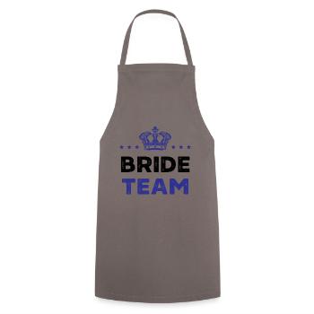 Bride Team - Cooking Apron - grey - Front - AI Model Male 185 dark (185cm)