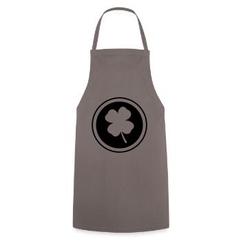 Kleeblatt Symbol - Kochschürze - Grau - Vorne - AI Model Male 185 dark (185cm)